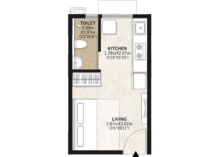 157 Sq. Ft. Studio in Mahindra Happinest Palghar Project 2