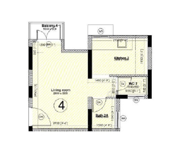 1 BHK 378 Sq. Ft. Apartment in Mahindra Lifespace Happinest 3