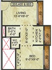 Marvel Heights Vasai 1 BHK Layout