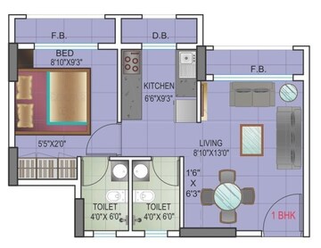  1 BHK Apartment at Sunteck West World, Naigaon East – for Sale