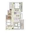 NS Narayan Heights 1 BHK Layout