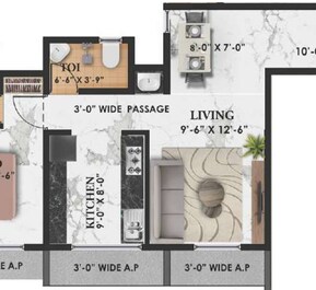 1 BHK 490 Sq. Ft. Apartment in Radha Krishna Towers Vasai