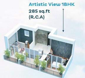 1 BHK 285 Sq. Ft. Apartment in Radheya Siddhai Heights
