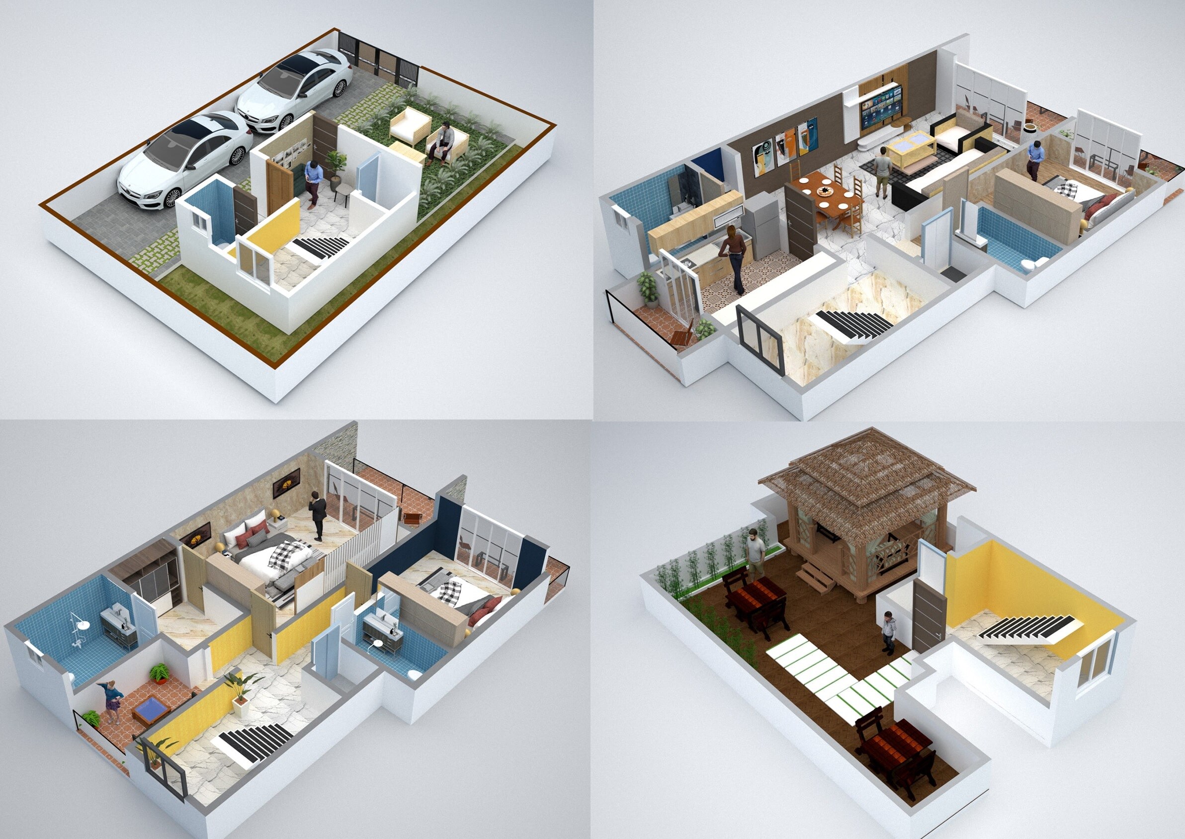 Floor plan of 3 BHK 1541 Sq. Ft. Row House in Rajesh Mahavir Universe, Palghar