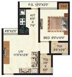 Rashmi Pink City 1 BHK Layout