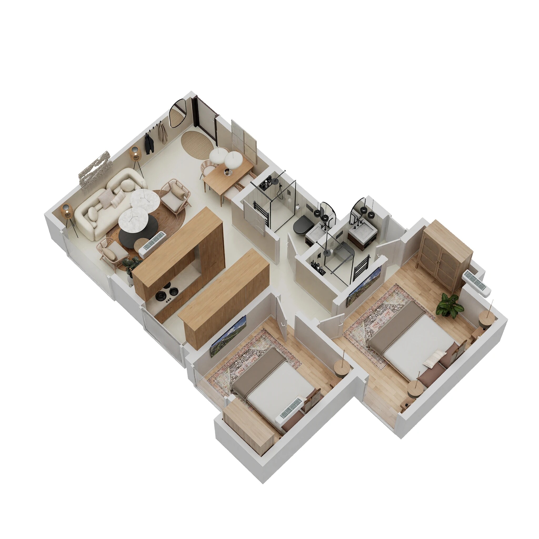 2 BHK 472 Sq. Ft. Apartment