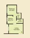 Sadguru Tower Mumbai 1 BHK Layout