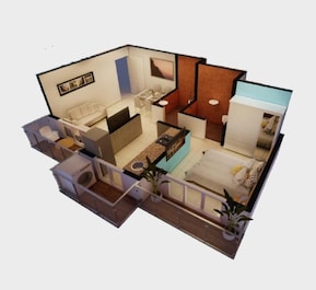 1 BHK 390 Sq. Ft. Apartment in Sai Paradise Avenue
