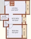 Sargam Avenue 1 BHK Layout