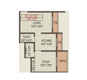 1 BHK 351 Sq. Ft. Apartment in Shantee Sunshine Sapphire