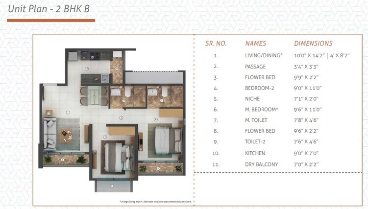 shapoorji pallonji joyville palm meadows apartment 2 bhk 524sqft 20225603115638