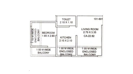 1 BHK 489 Sq. Ft. Apartment