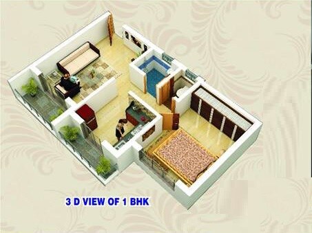 1 BHK 343 Sq. Ft. Apartment