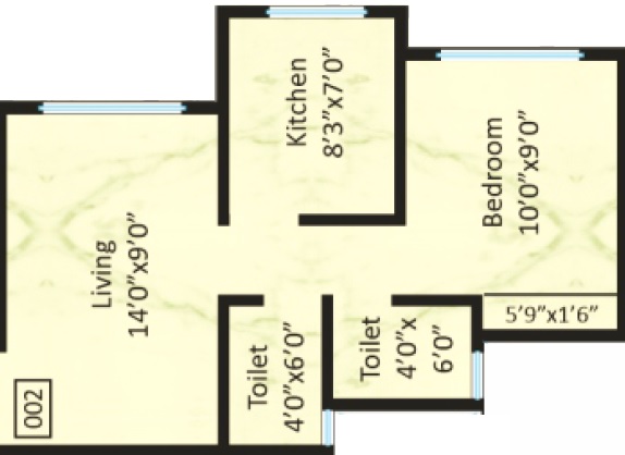 1 BHK 380 Sq. Ft. Apartment in Shree Kurlai Complex