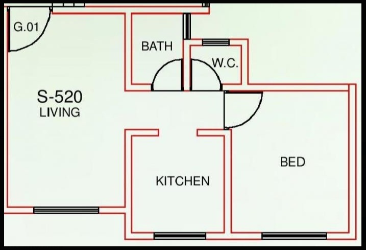 1 BHK 325 Sq. Ft. Apartment in Shubham Omkar Apartment