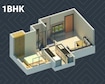 Skyline Enclave 1 BHK Layout