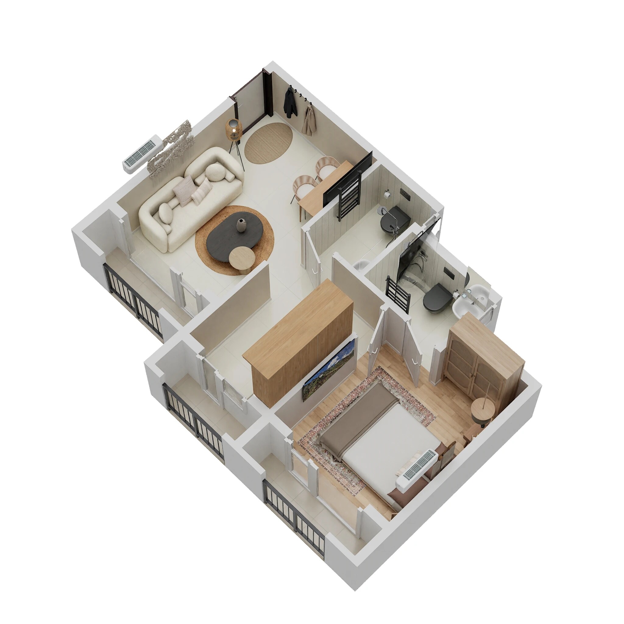 1 BHK 285 Sq. Ft. Apartment