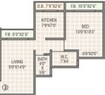 Surya Kirti Tower 1 BHK Layout