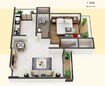 Tania Skyline 1 BHK Layout