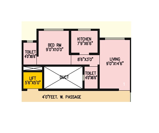 1 BHK 425 Sq. Ft. Apartment in Vardaan Riyansh Enclave