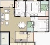 Yashodhan Shanti Regalia 2 BHK Layout