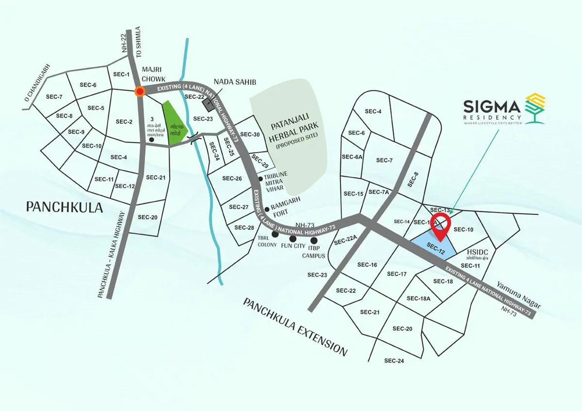 Sigma Residency Location Image