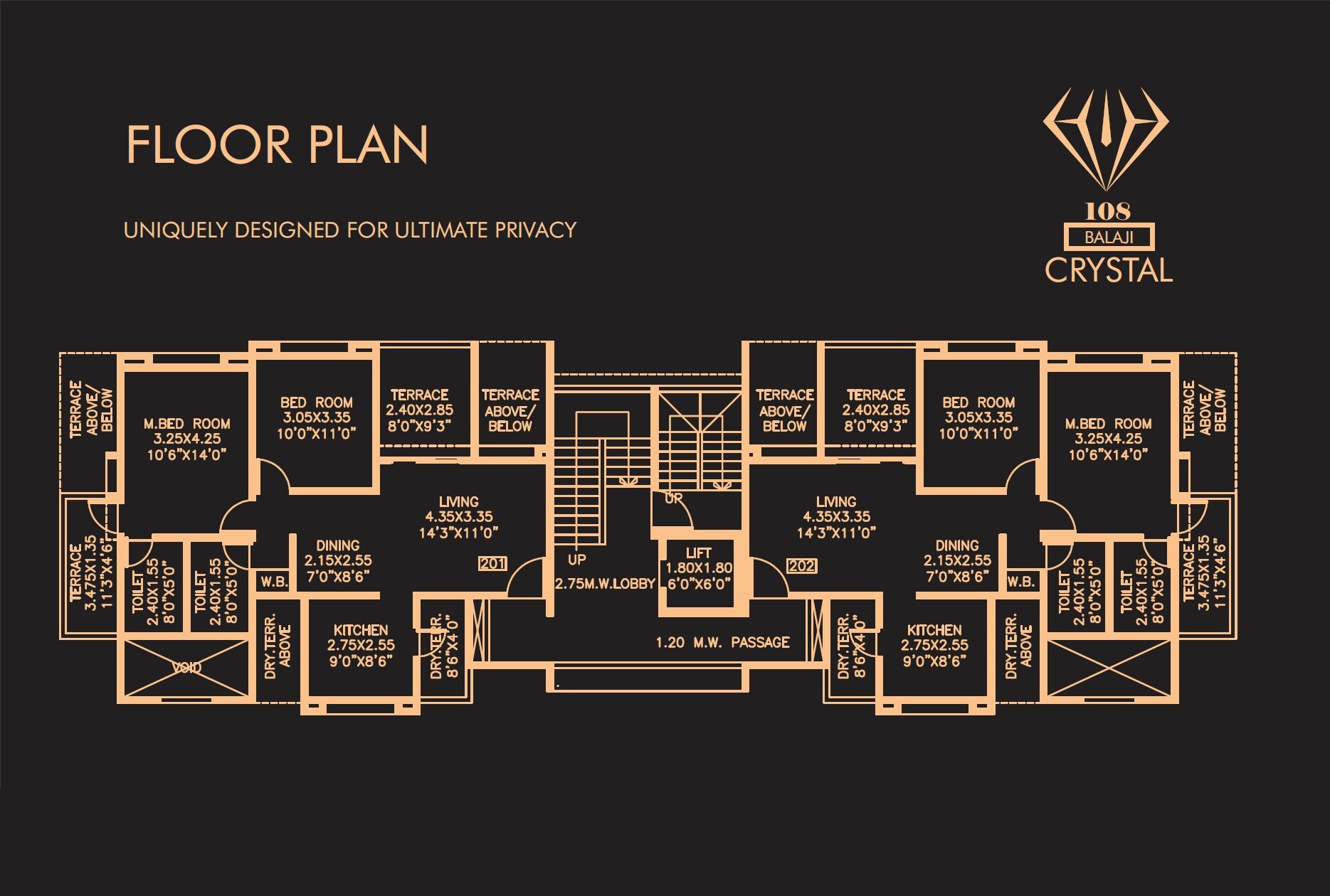 108 Balaji Crystal Floor Plans