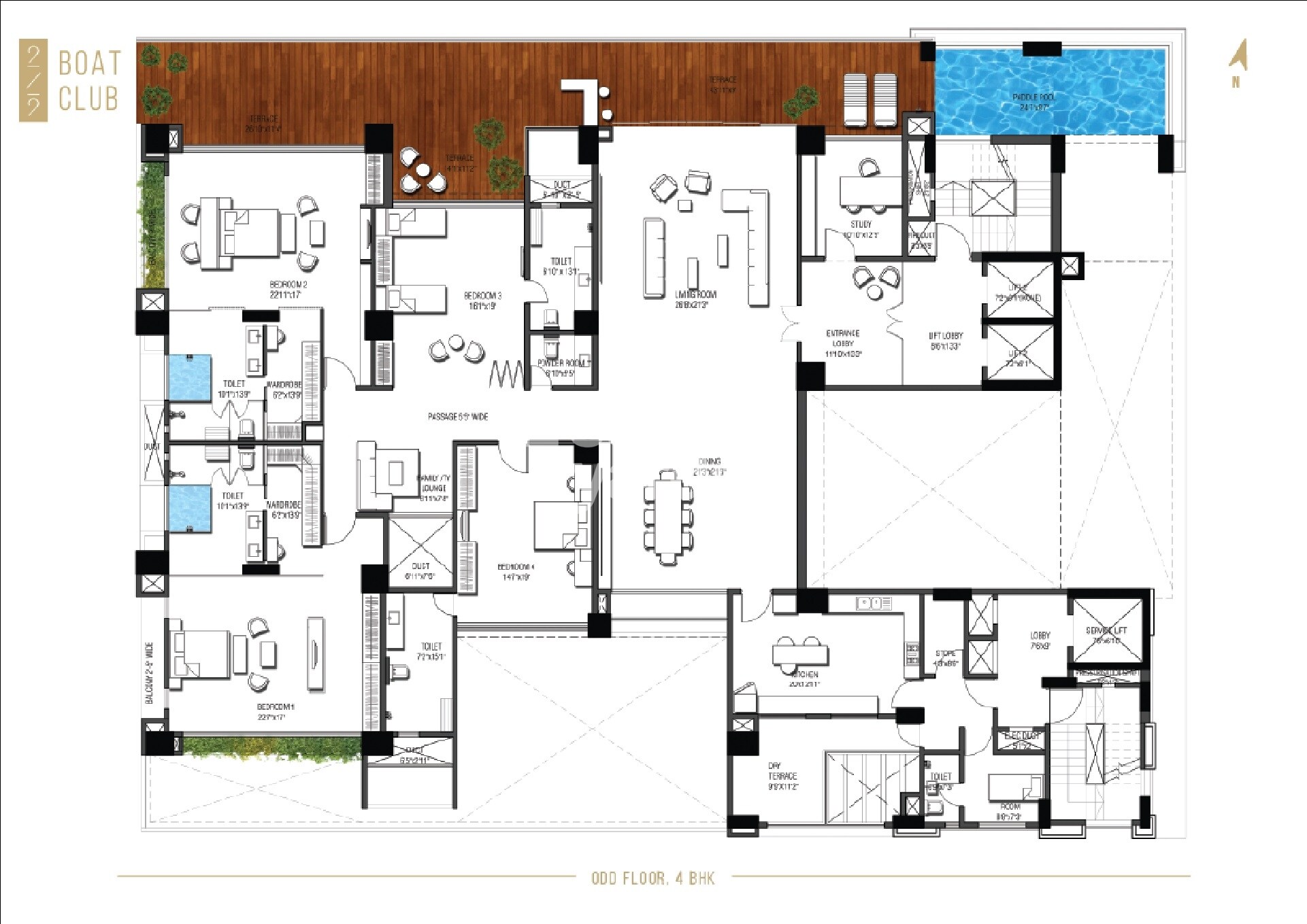 219 Boat Club Floor Plans