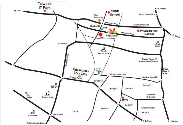 Aadhar Everest Plaza Location Image