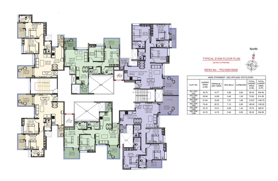 Aaiji Lakeshore Residences Floor Plans