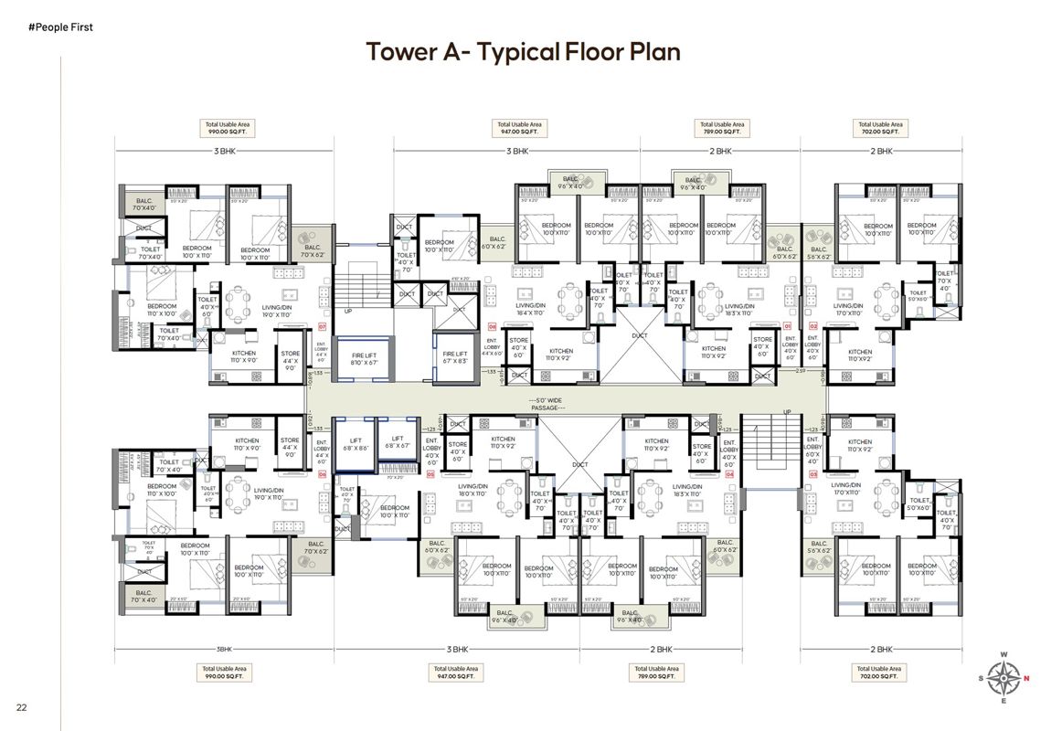 Aakar Topaz Towers Floor Plans