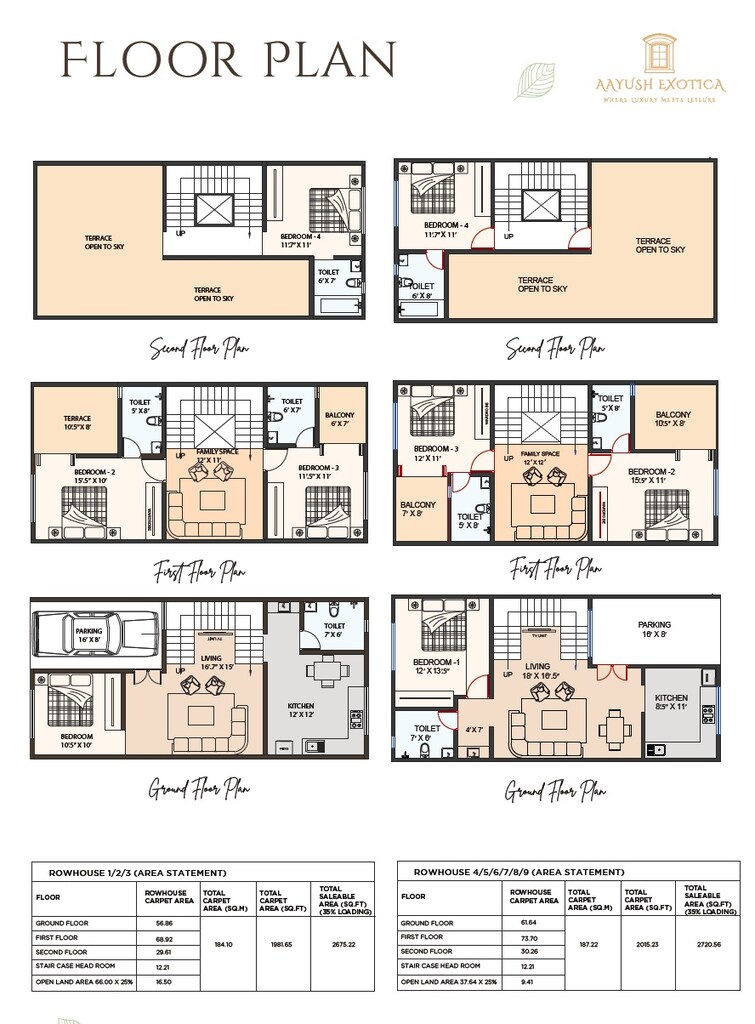 Aayush Exotica Floor Plans