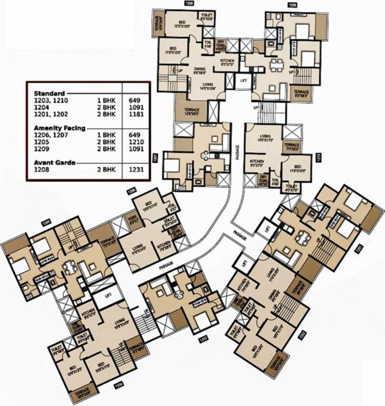 ABC Courtyard 15 Floor Plans