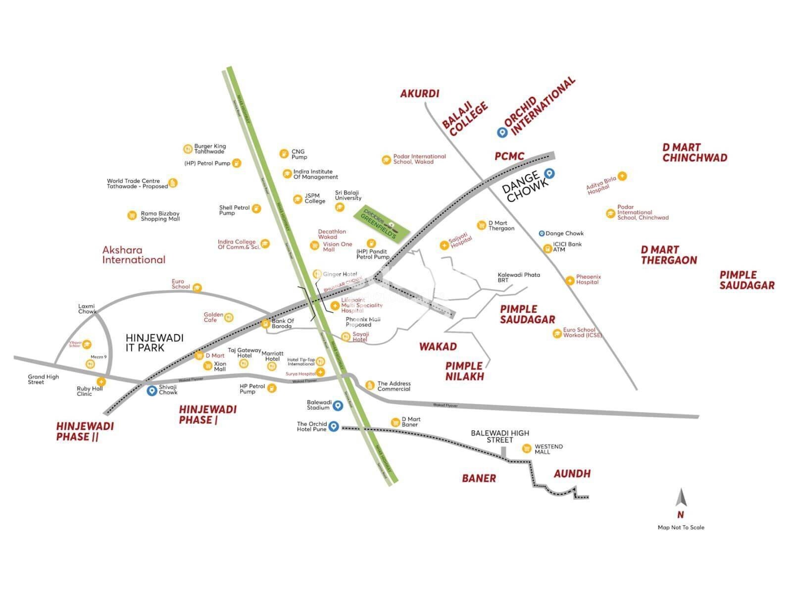 Abhinav Pebbles Greenfields Location Image