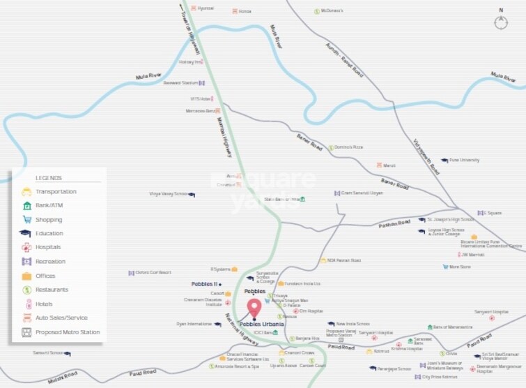 Abhinav Pebbles Urbania Location Image