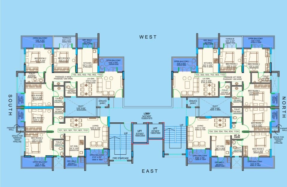 ABK Saffron Floor Plans