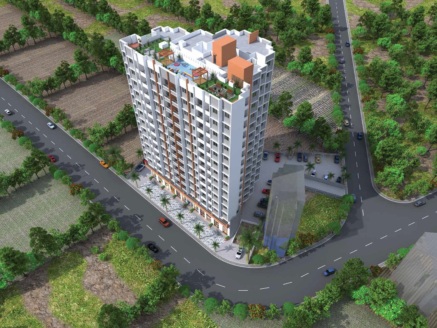 Accurate Aksha Casa Palladium Tower View