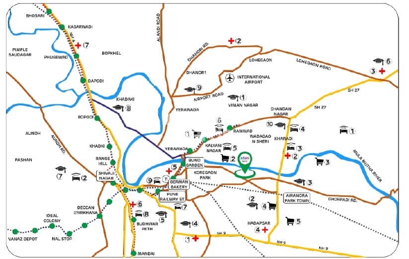 Adani Codename Greens Location Image