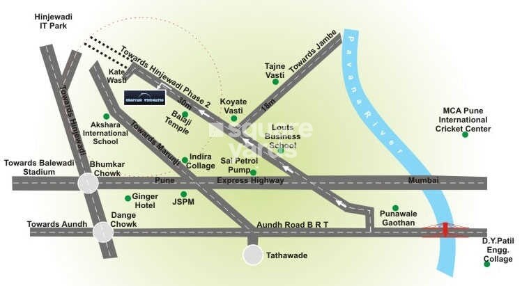 Adinath Sharwari Windgates Location Image