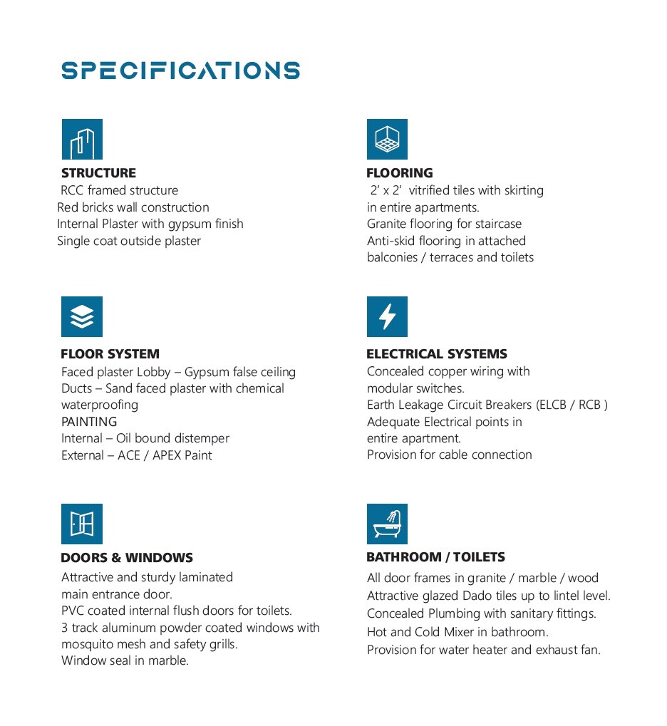 Aditya Durgade Heights Specification