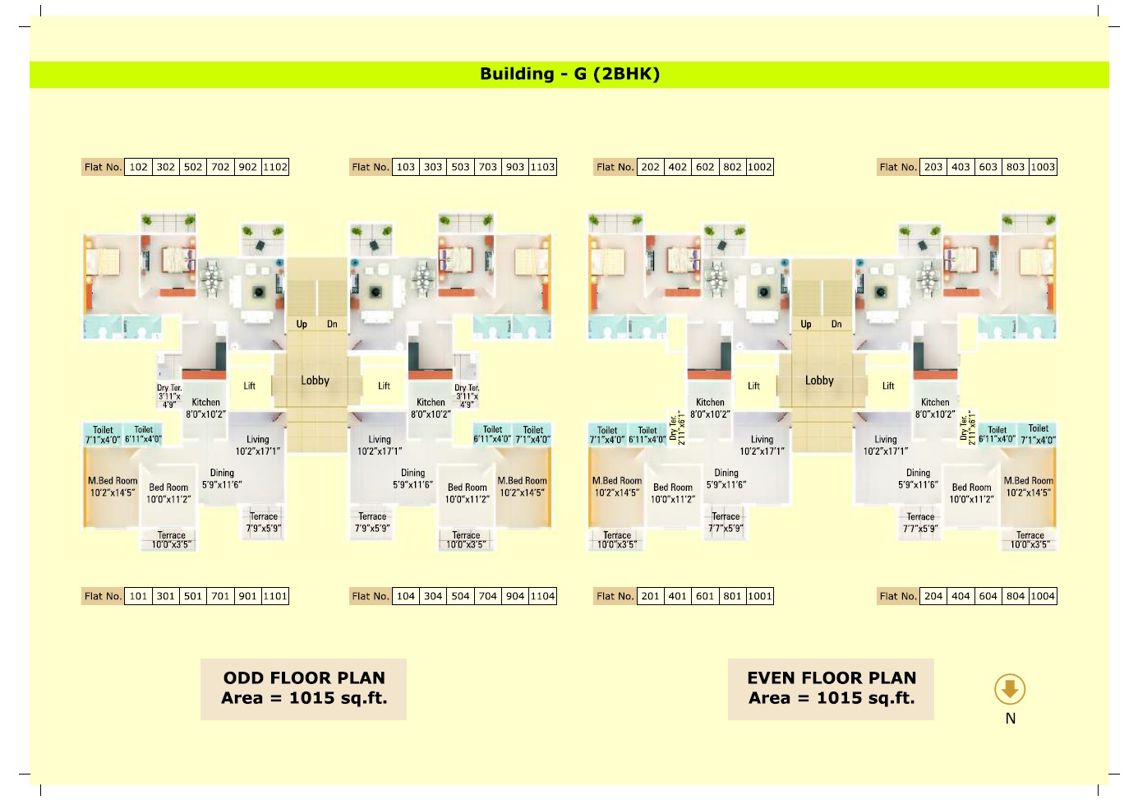 Aditya Green Zone Floor Plans