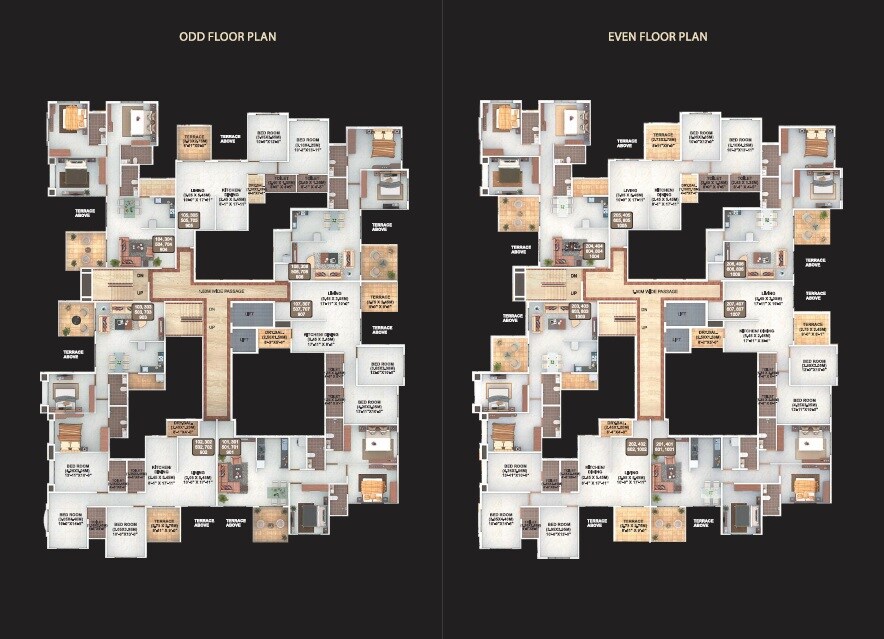 Aditya Nisarg Palms Floor Plans