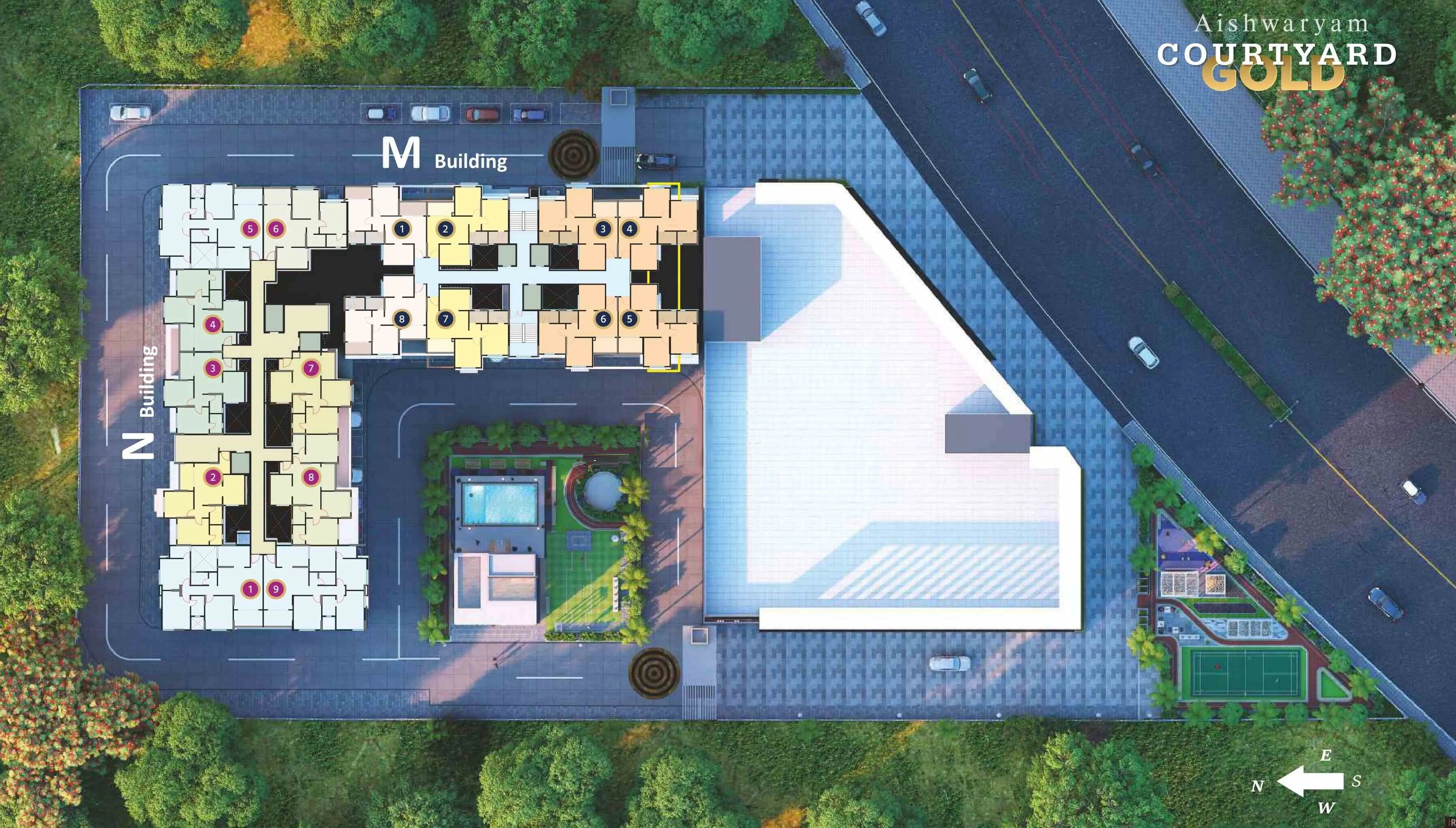 Aishwaryam Courtyard Gold Master Plan 1