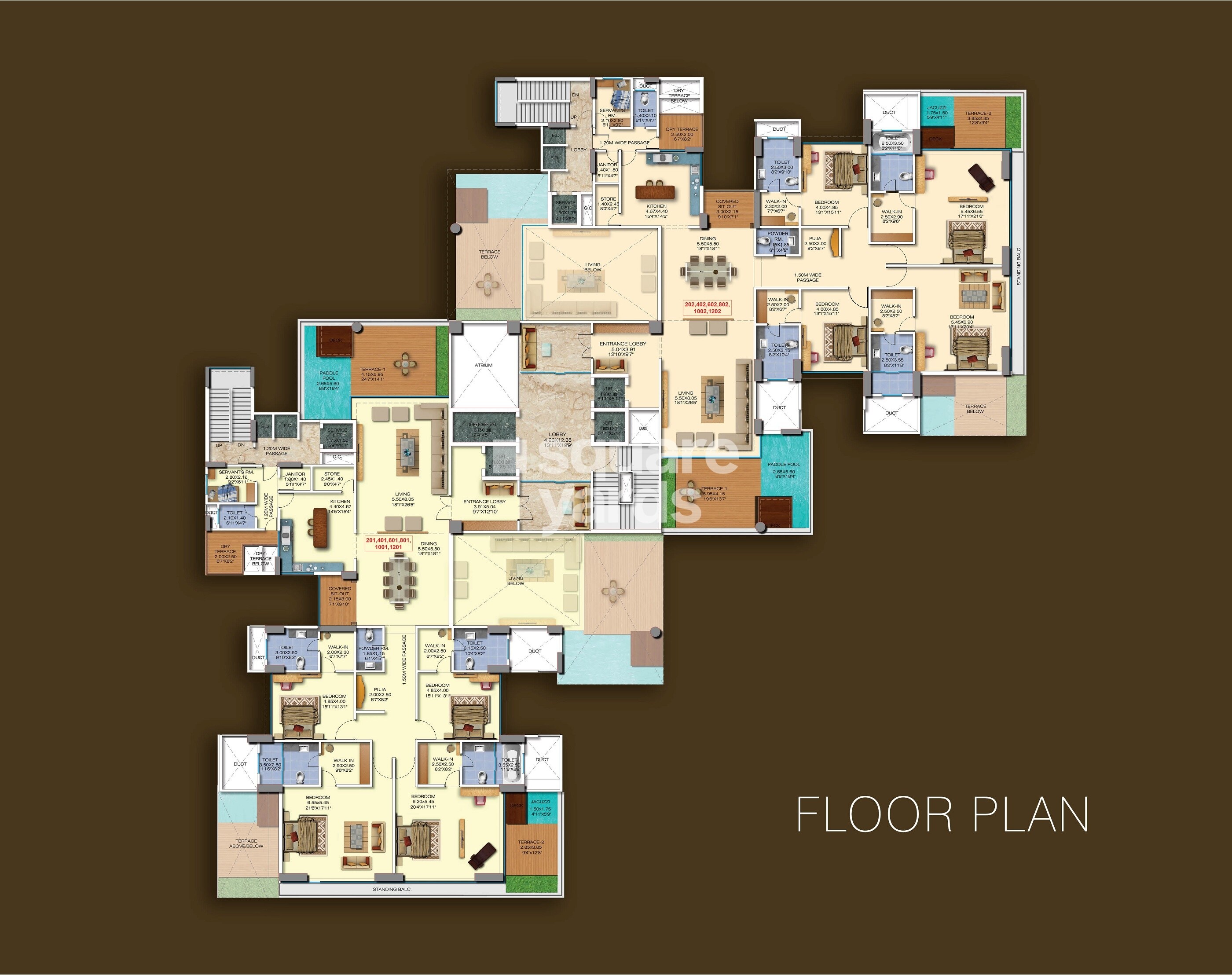 Ajmera Aria Floor Plans