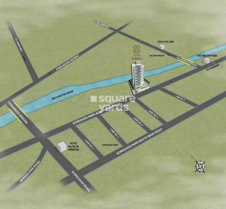 Ajmera Aria Location Image