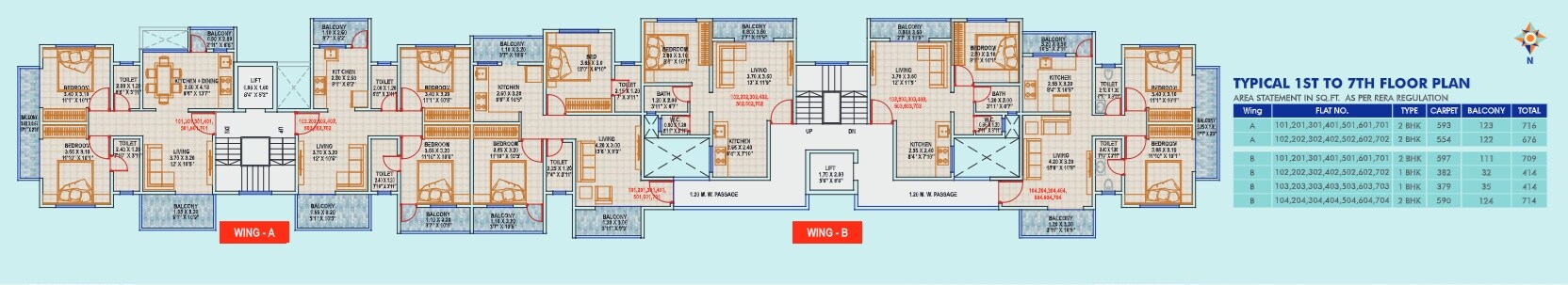 AK Sky One Floor Plans