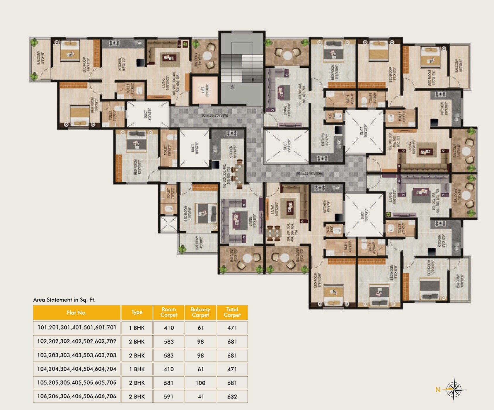 Aksha Casa Millennium