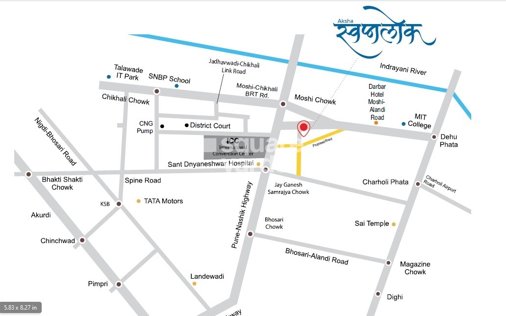 Aksha Tulip Swapnalok Location Image