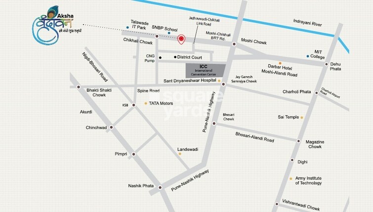 Aksha Vrundavan Location Image