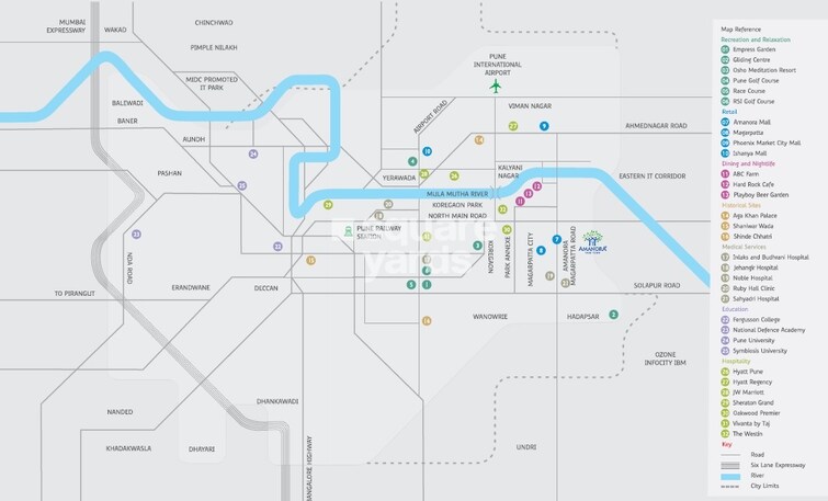 Amanora Adreno Towers Location Image